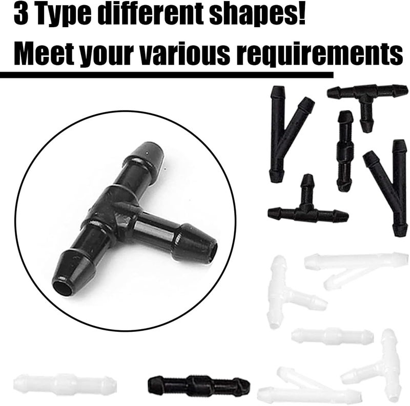 Osilly Windshield Washer Hose Kit, 4 Meter Wash Fluid Tubing with 12 Pcs Hose Connectors, Compatible with Most Car Water Nozzles Installation, Universal Auto Replacement Parts - Image 5